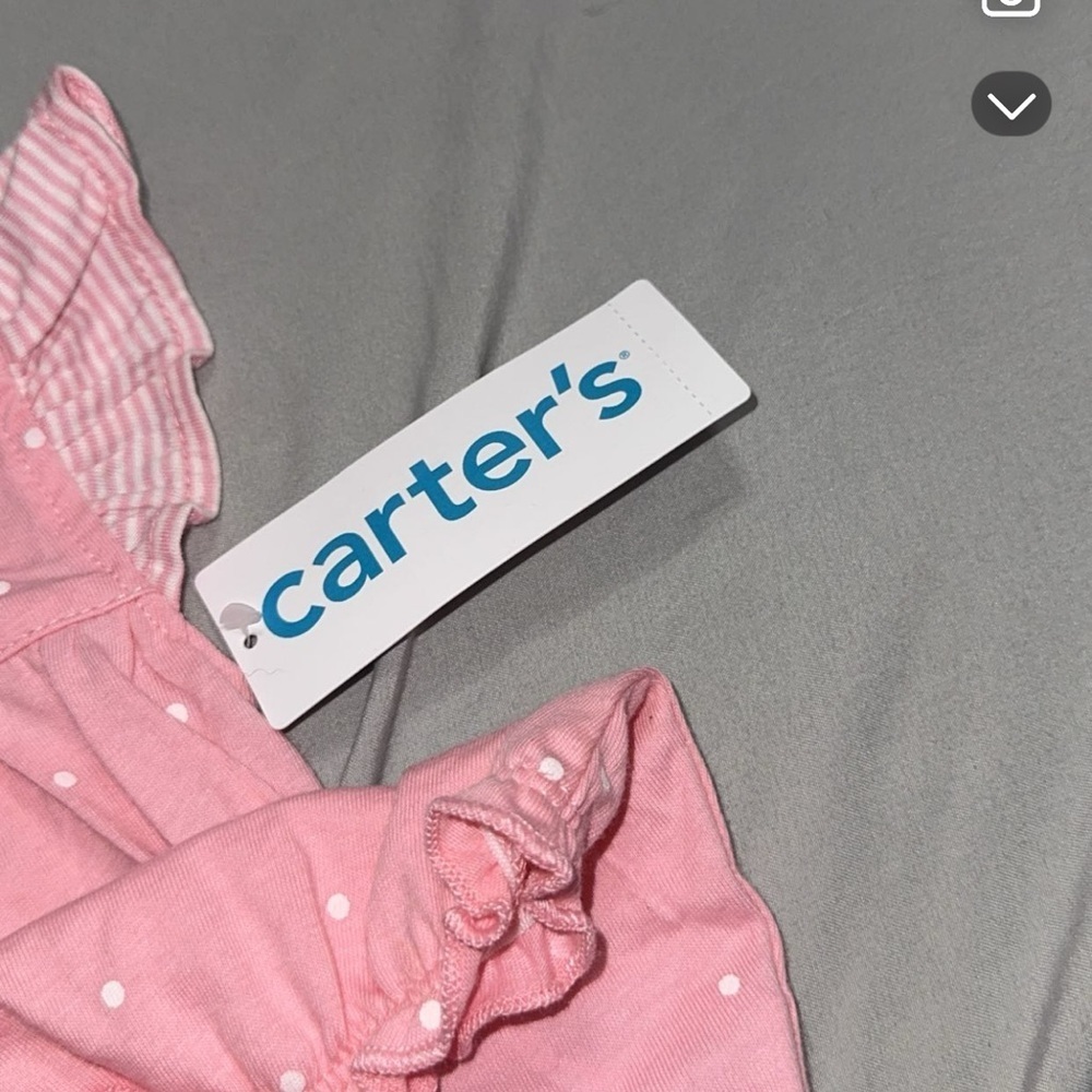 Carter's Pink Polka Dot Jumper with Heart Pockets - Picture 4 of 6